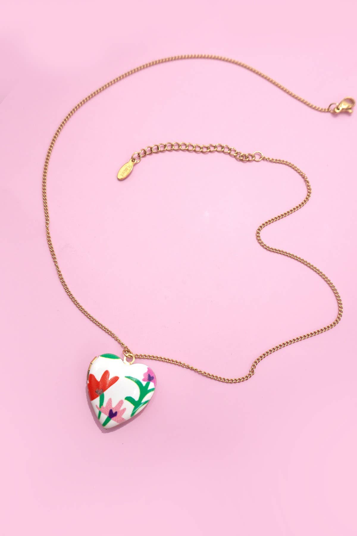 
                  
                    Painted Heart Locket
                  
                