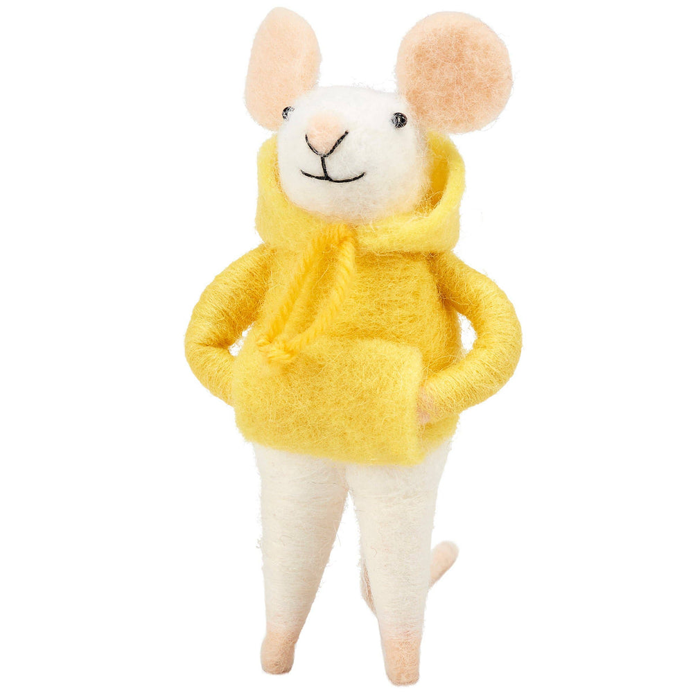 Felted Hoodie Mouse Critter