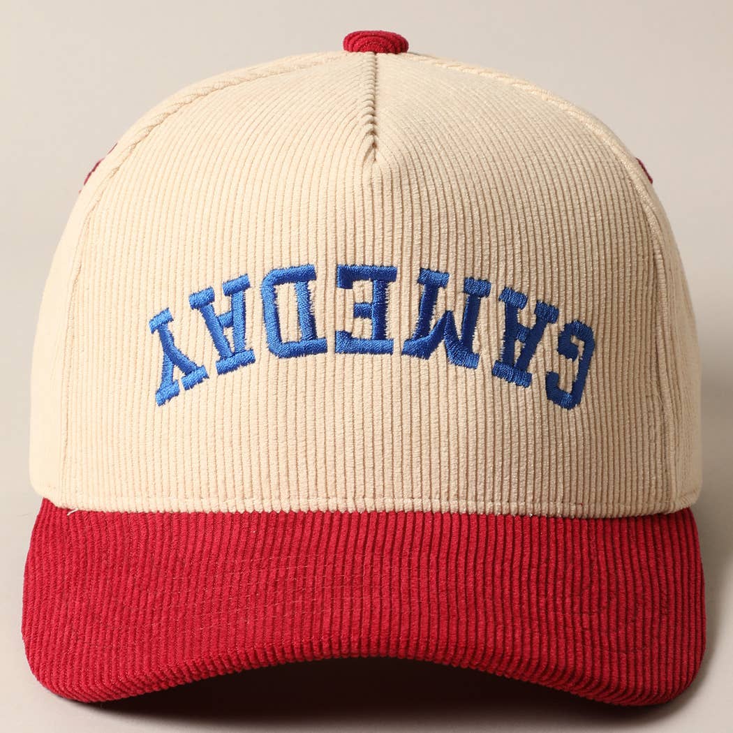 
                  
                    Upside Down "Game Day" Corduroy Cap
                  
                