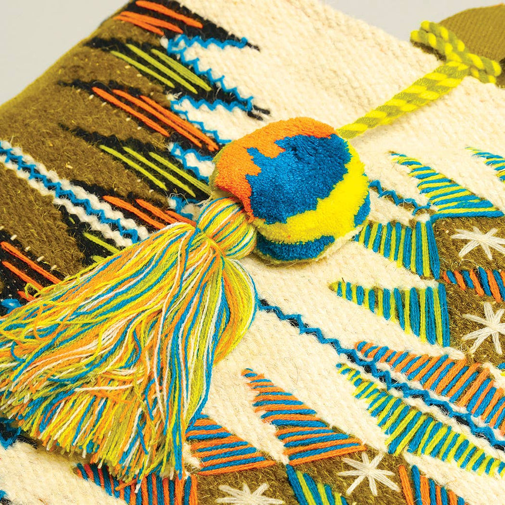 
                  
                    Pom-Pom Embroidered Weekender Bag
                  
                