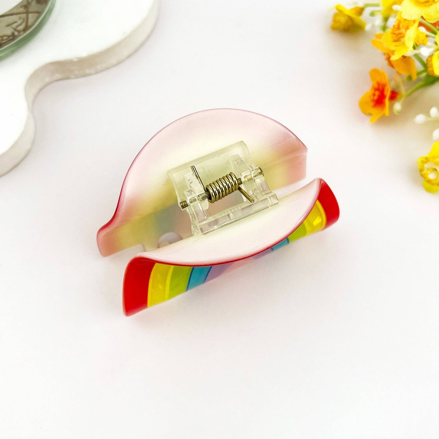 
                  
                    Pearlescent Rainbow Hair Claw
                  
                