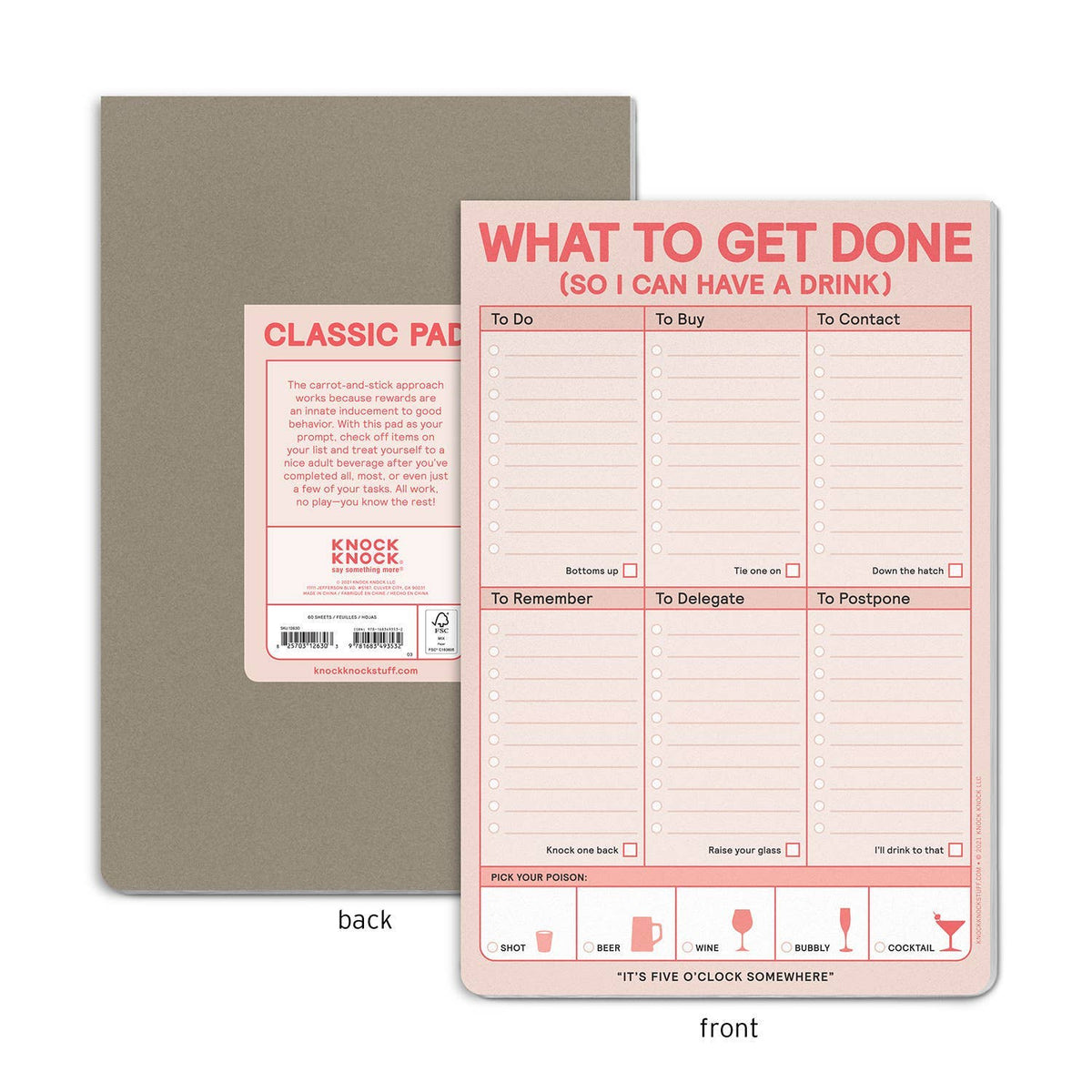 
                  
                    "What to Get Done So I Can Have a Drink" Notepad
                  
                