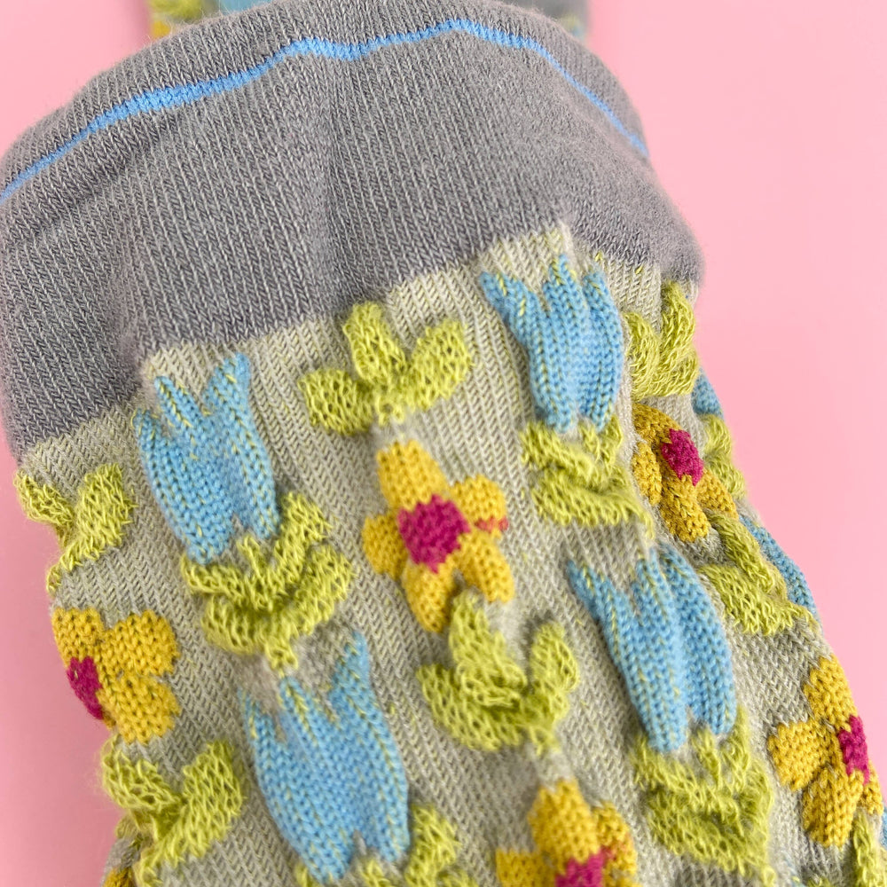 
                  
                    Embossed Florets Socks
                  
                