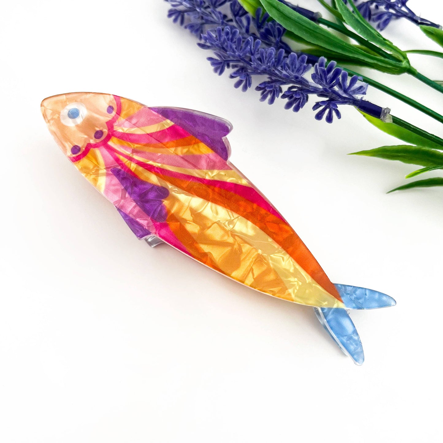 
                  
                    Floral Sardine Acetate Hair Claw
                  
                