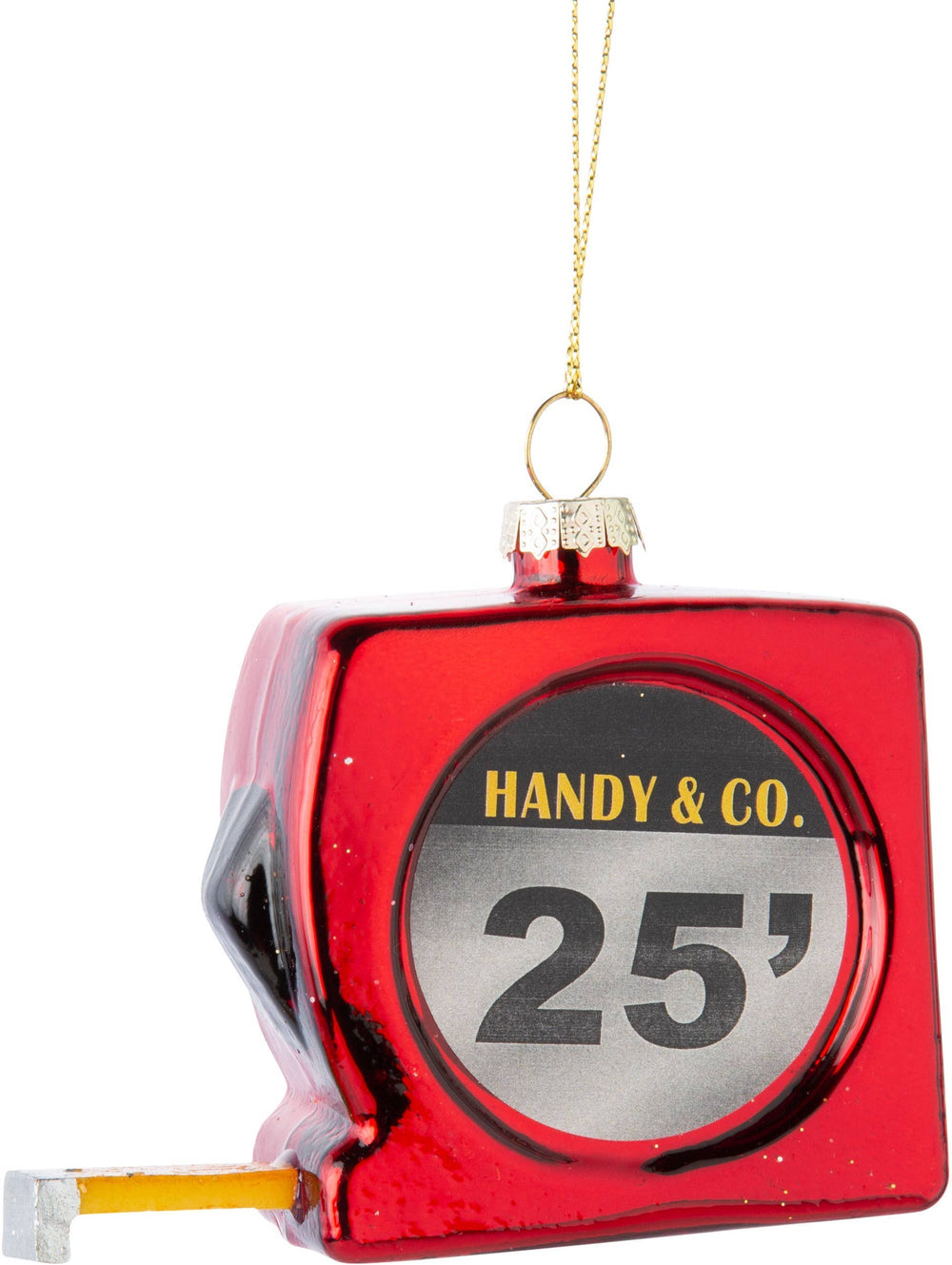Glass Tape Measure Ornament
