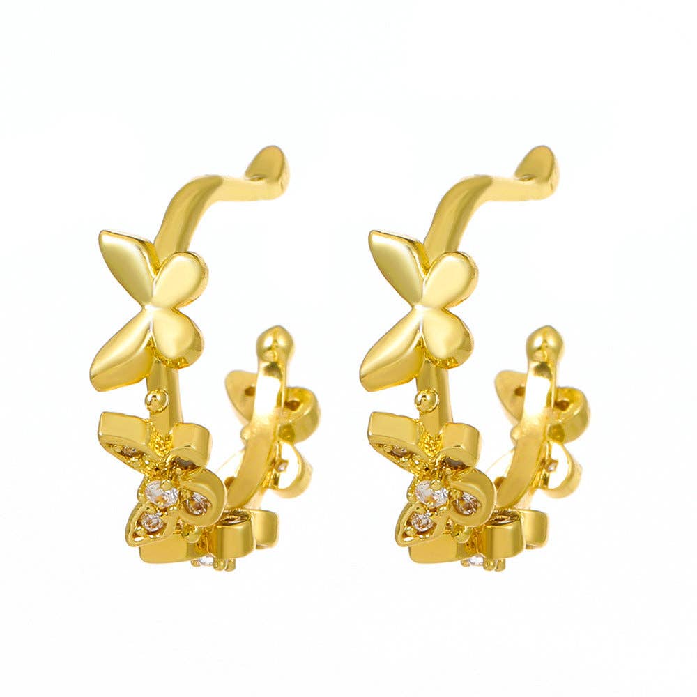 
                  
                    Butterfly Zirconia Ear Cuffs
                  
                