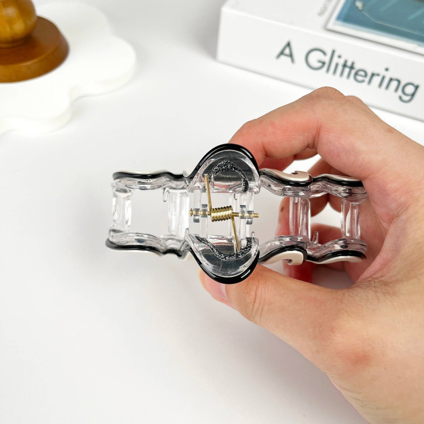 
                  
                    Large Squiggle Two Tone Hair Claw
                  
                