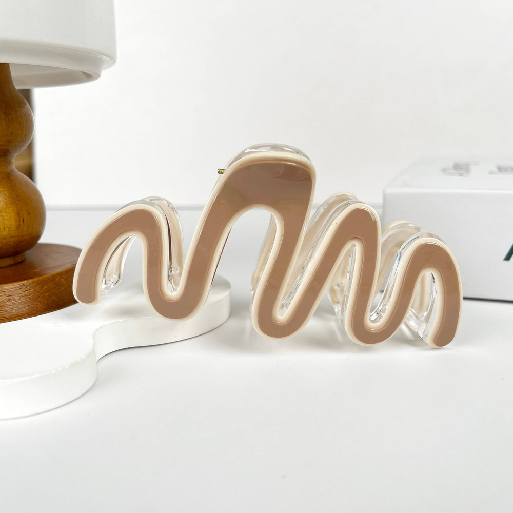 
                  
                    Large Squiggle Two Tone Hair Claw
                  
                