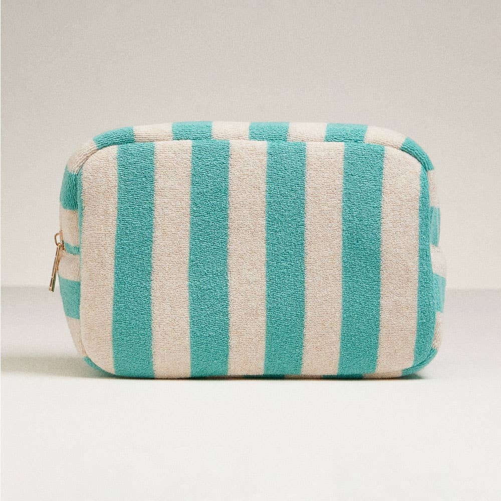 
                  
                    Cotton Terry Cabana Striped Zip Pouch
                  
                