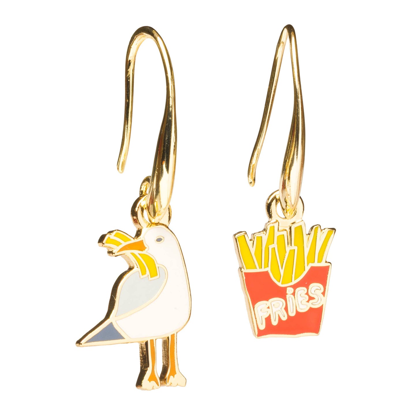 
                  
                    Seagull & French Fry Drop Earrings by Yellow Owl
                  
                