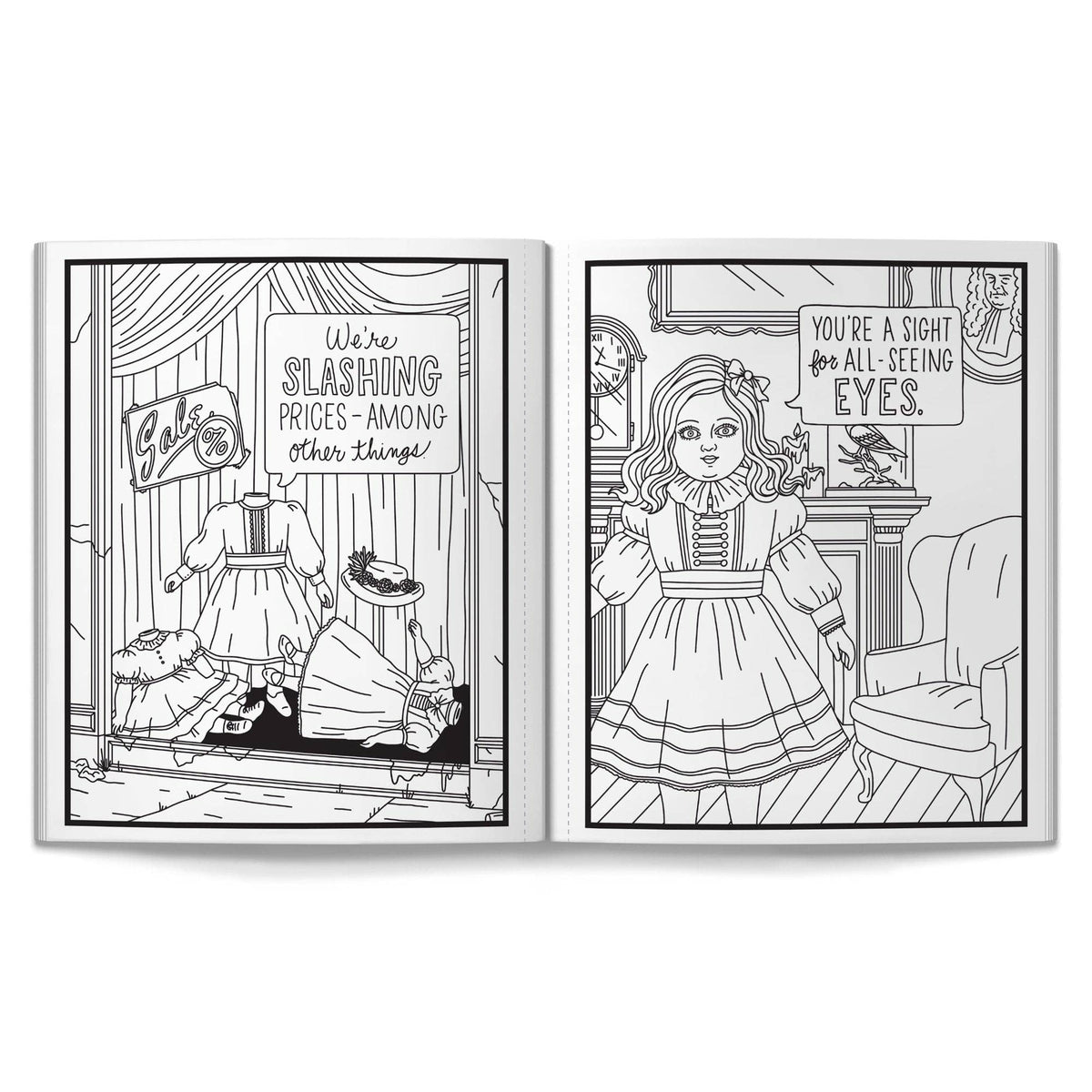 
                  
                    Haunted Dolls Coloring Book by Brass Monkey
                  
                