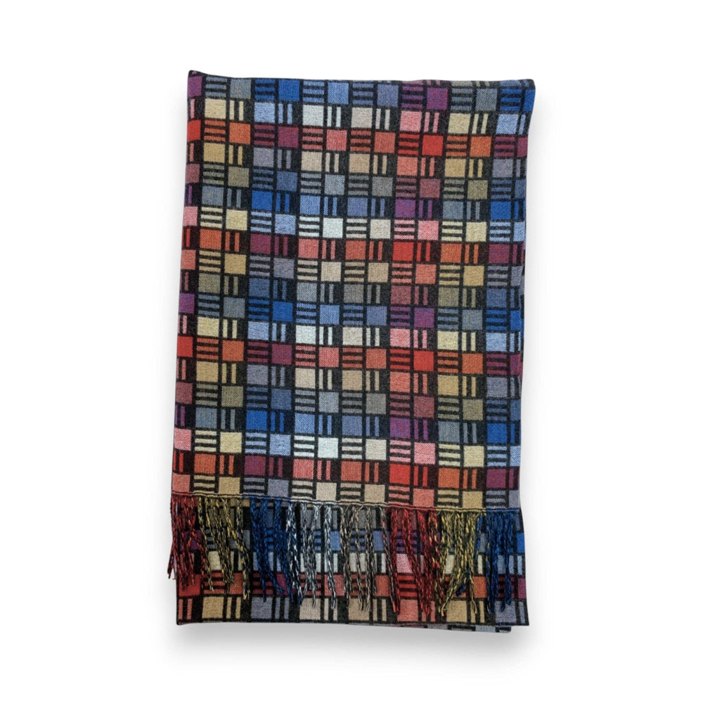 
                  
                    Cube Pattern Cashmere Blend Winter Scarf
                  
                