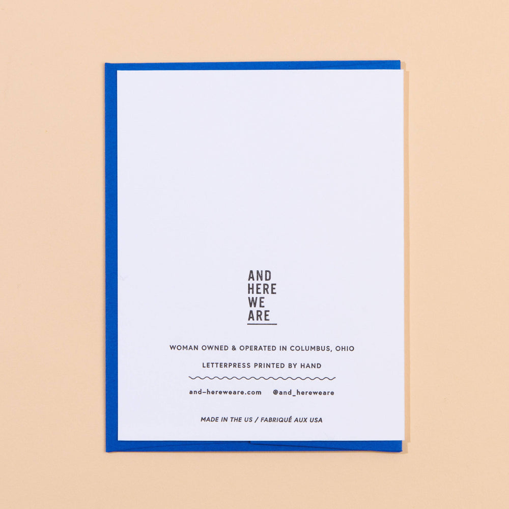 
                  
                    Years Are Short Letterpress Greeting Card
                  
                
