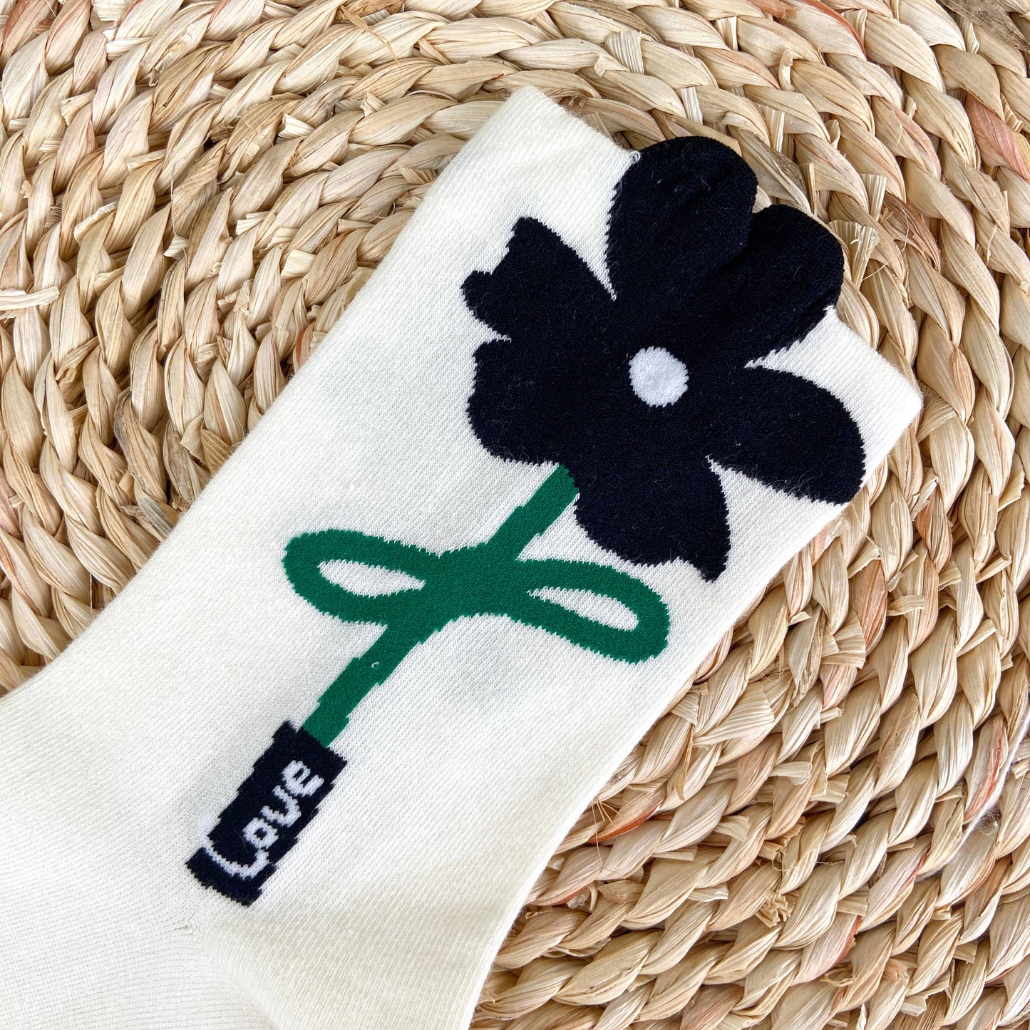 
                  
                    Peek-a-boo Floral Socks
                  
                