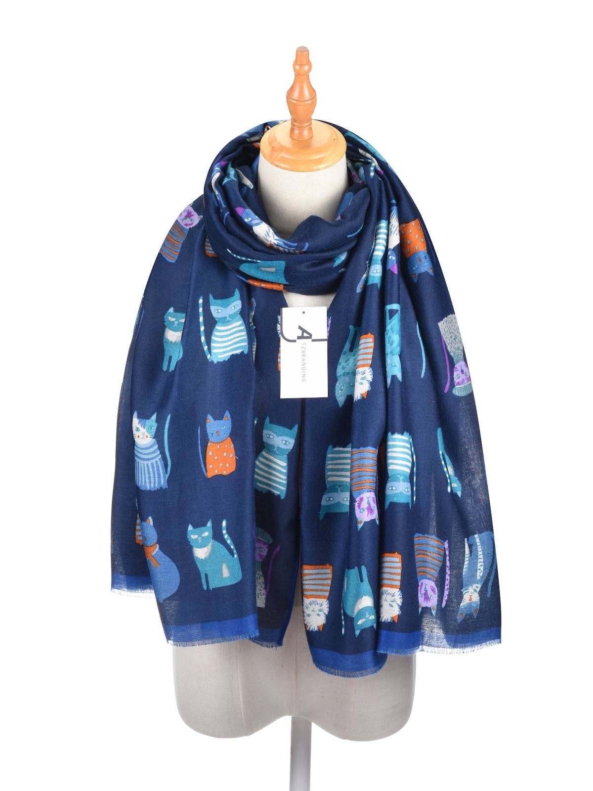 
                  
                    Illustrative Cat Pattern Scarf
                  
                