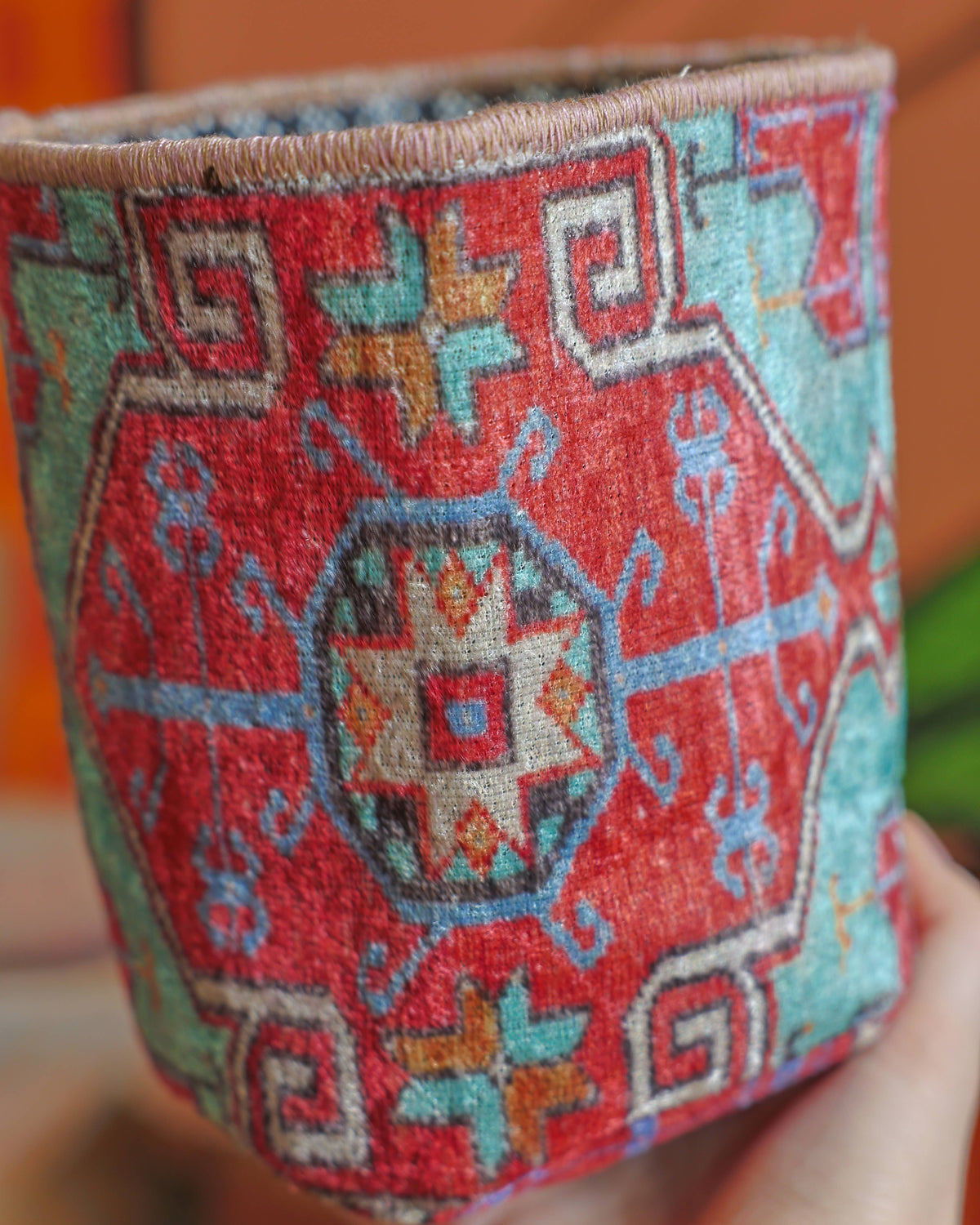 
                  
                    Vintage Rug Pattern Plant/Storage Basket
                  
                