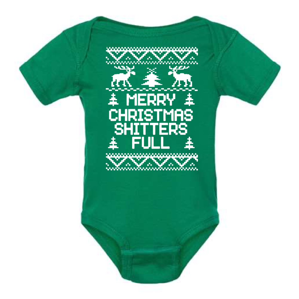 
                  
                    Merry Christmas, Shitters Full: Baby Onesie
                  
                