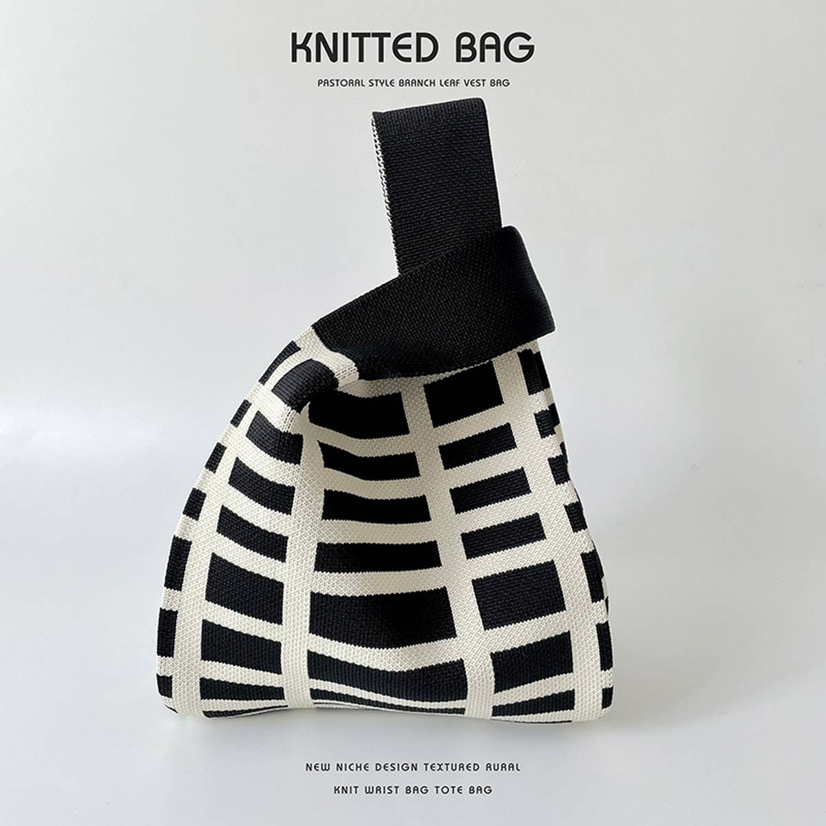 
                  
                    Knit Tote - Grid
                  
                