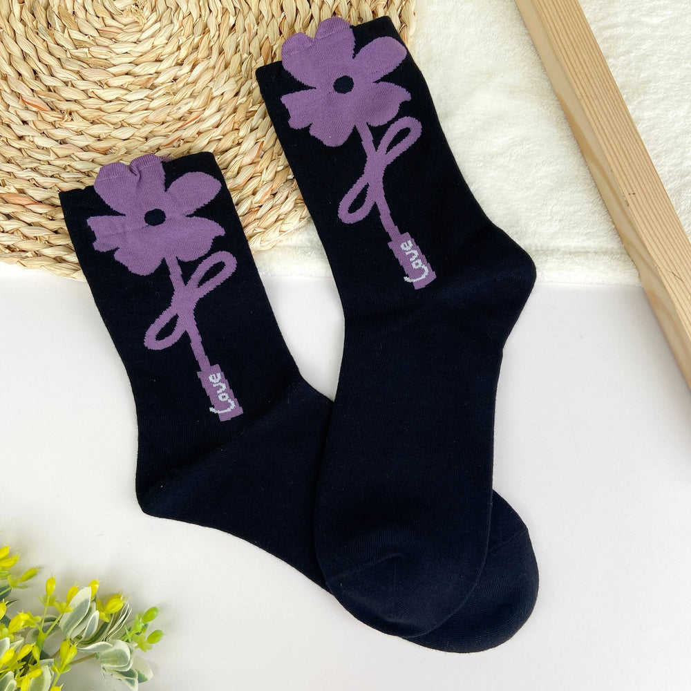 
                  
                    Peek-a-boo Floral Socks
                  
                
