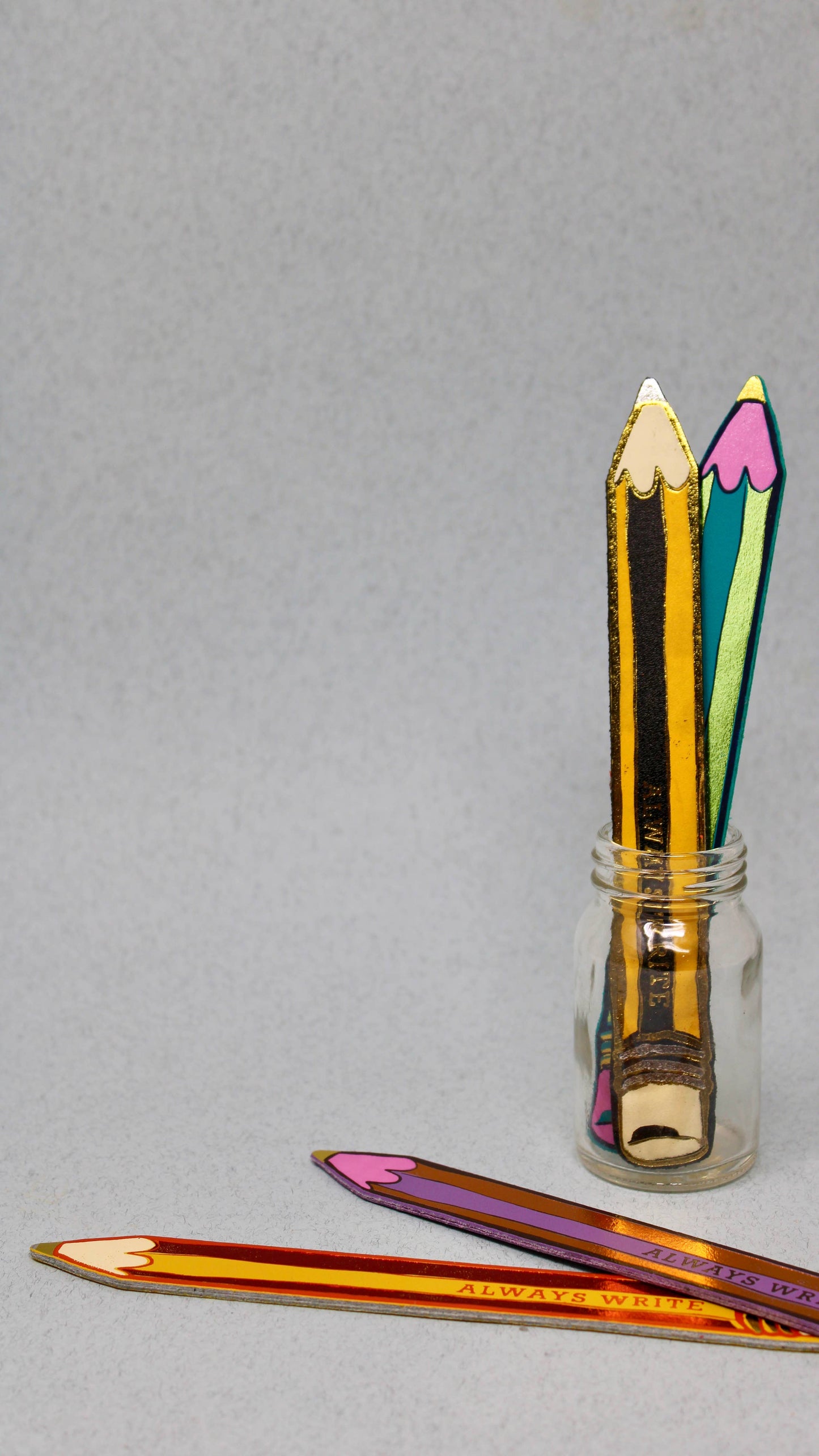 
                  
                    Leather "Always Write" Pencil Bookmark
                  
                