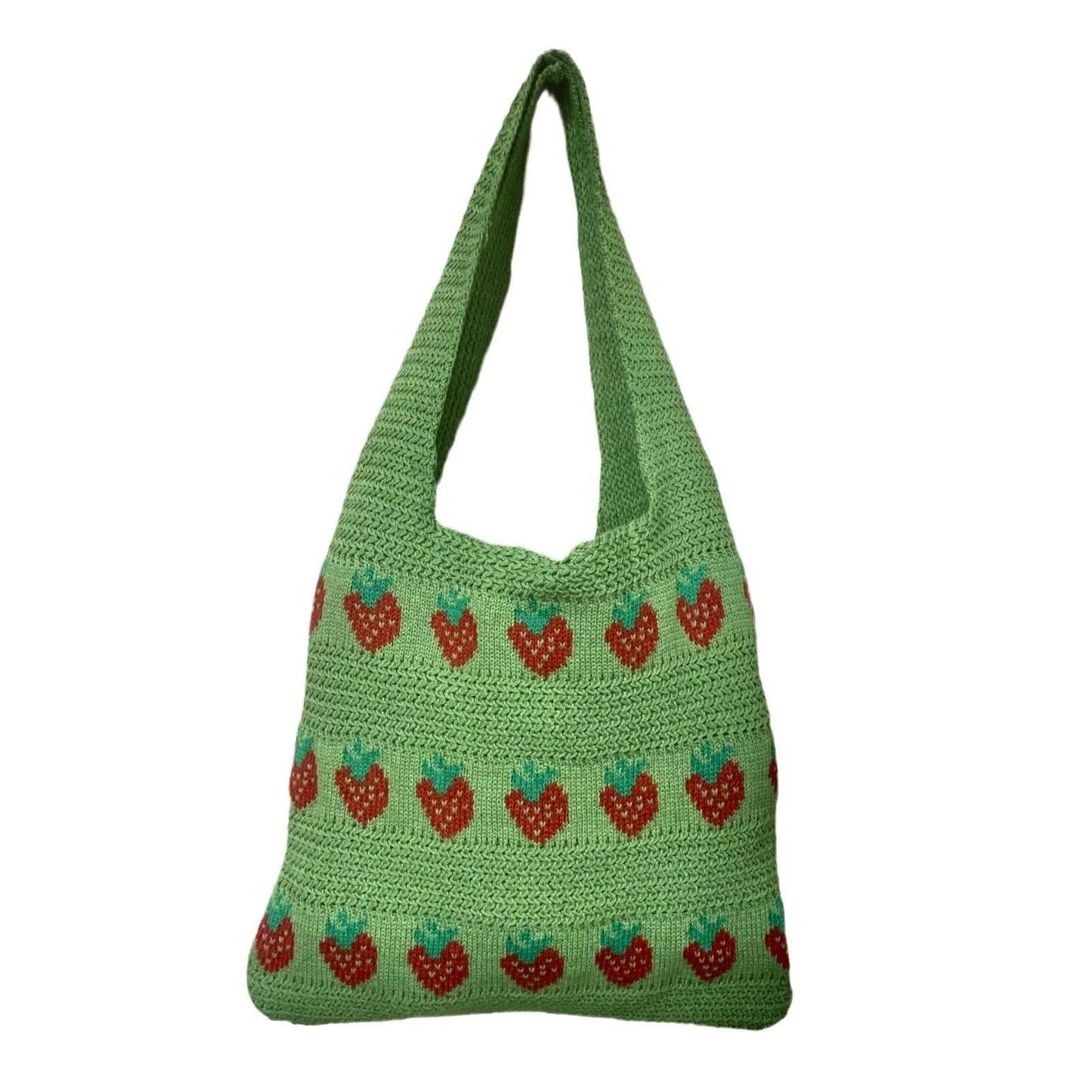 
                  
                    Strawberries Knit Shoulder Tote
                  
                