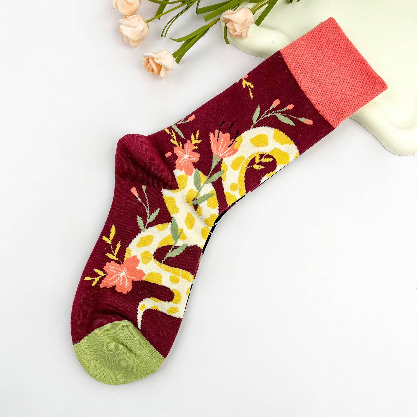 
                  
                    Python Floral Mismatch Crew Socks
                  
                