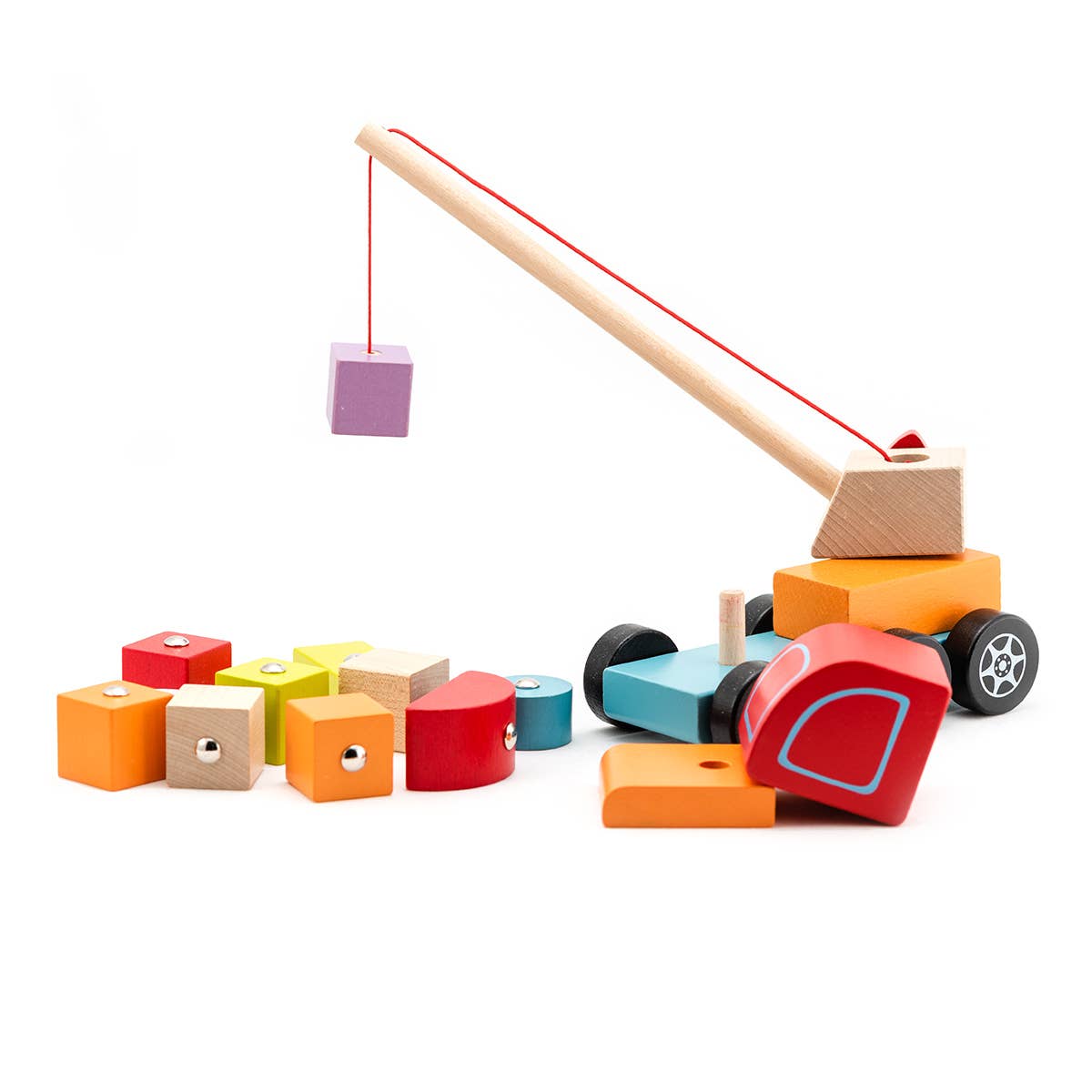 
                  
                    Wooden Toy Crane Truck by Cubika
                  
                
