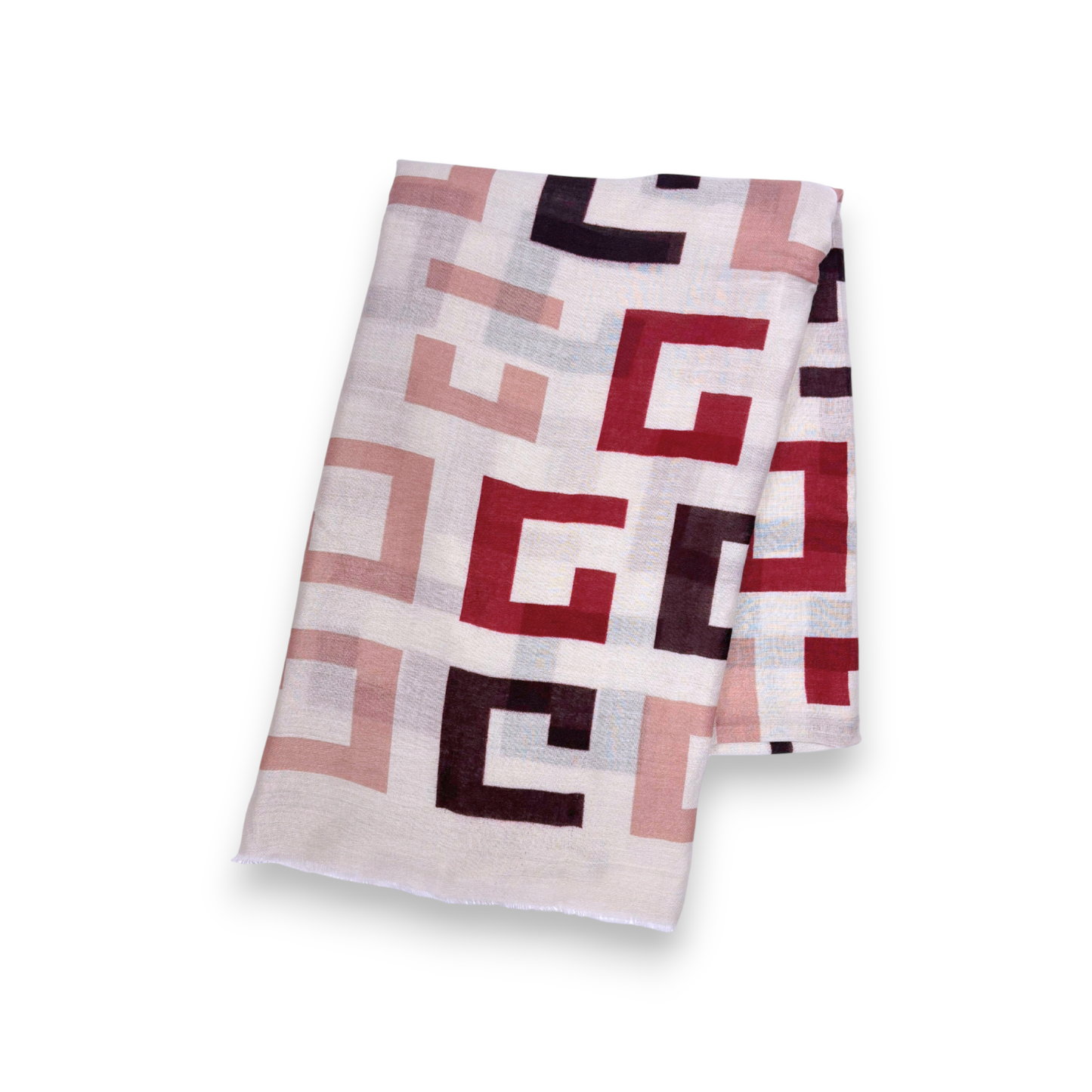 
                  
                    Big Geometrical Cotton Blend Scarf
                  
                