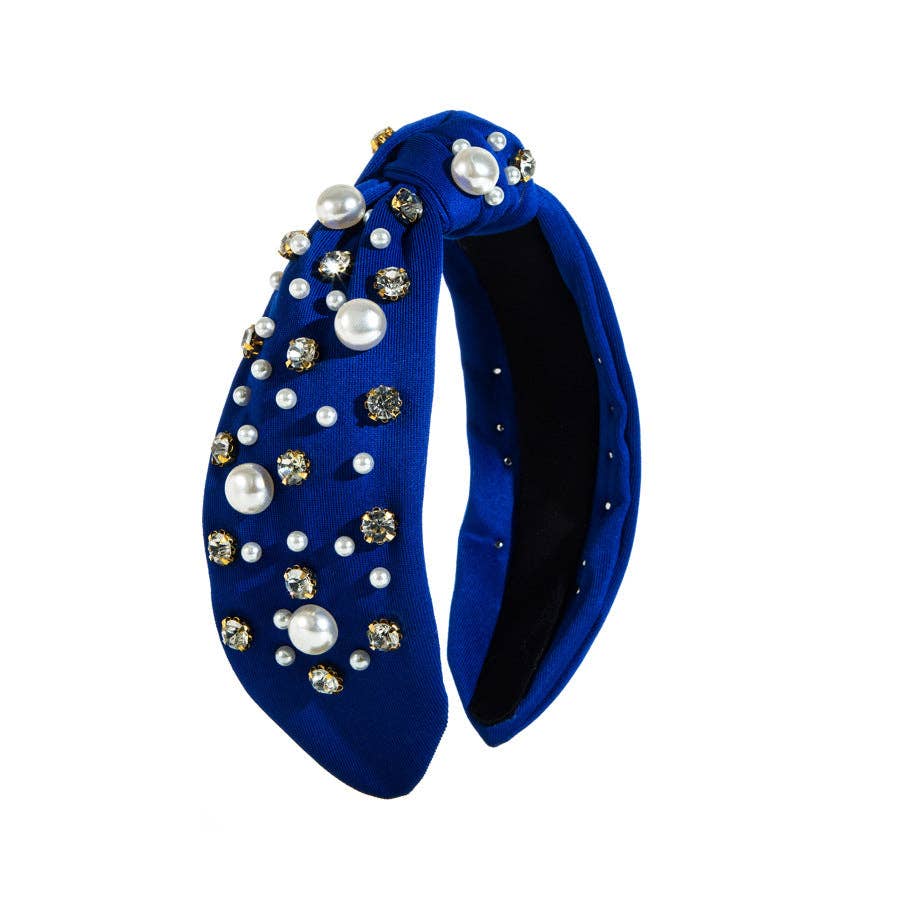 
                  
                    Pearl Studded Top Knot Headband
                  
                