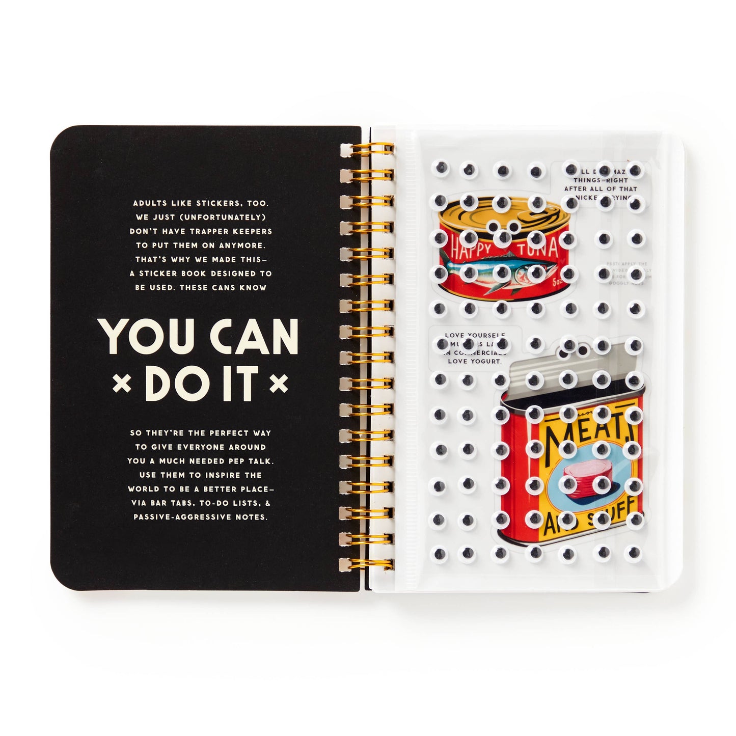 
                  
                    "You Can Do It" Googly Sticker Book by Brass Monkey
                  
                