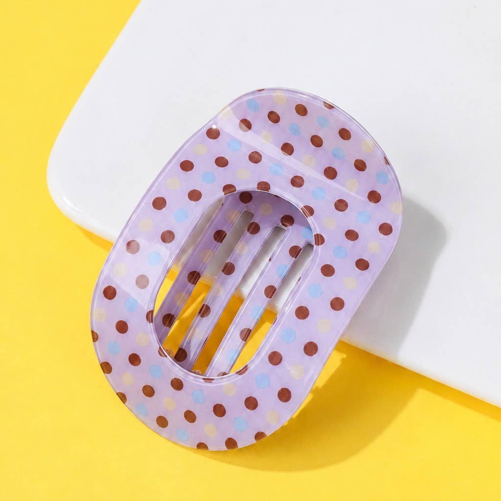 
                  
                    Jumbo Patterned Lay Flat Oval Hair Claw
                  
                