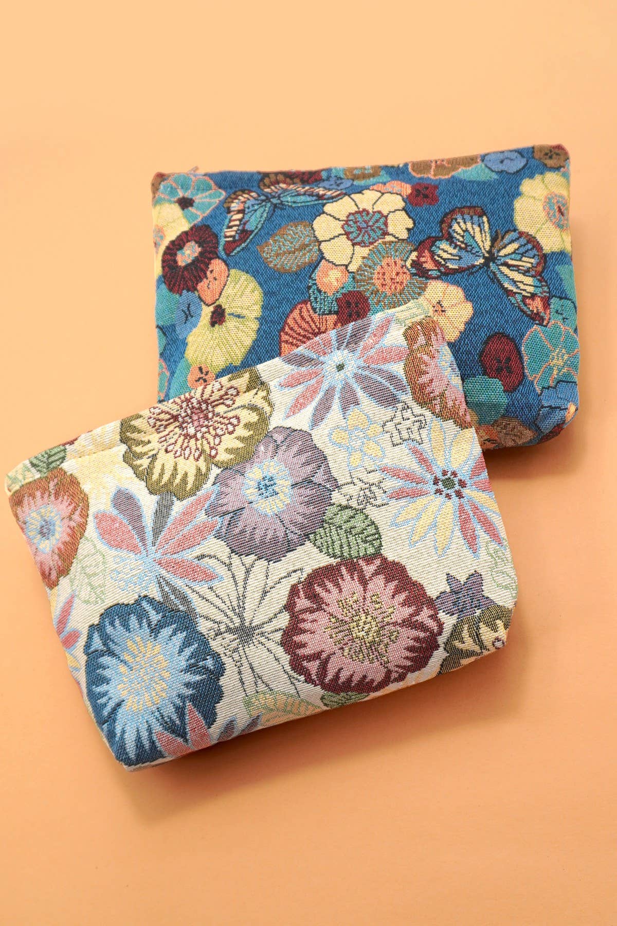 
                  
                    Jacquard Floral Zip Pouch
                  
                