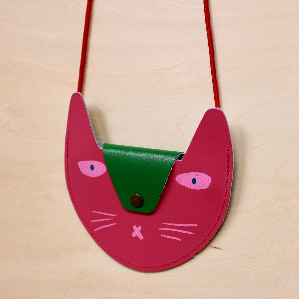 
                  
                    Cat Leather Pocket Purse
                  
                
