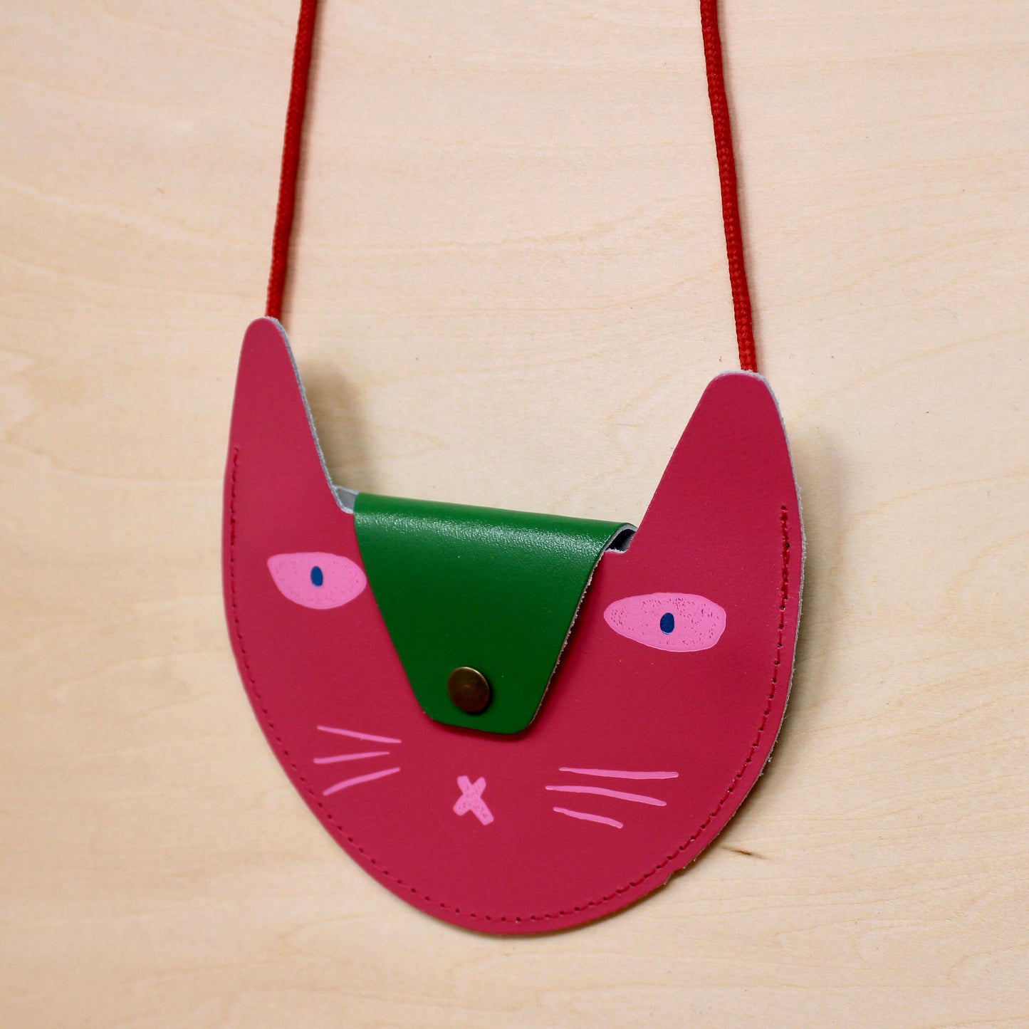 
                  
                    Cat Leather Pocket Purse
                  
                