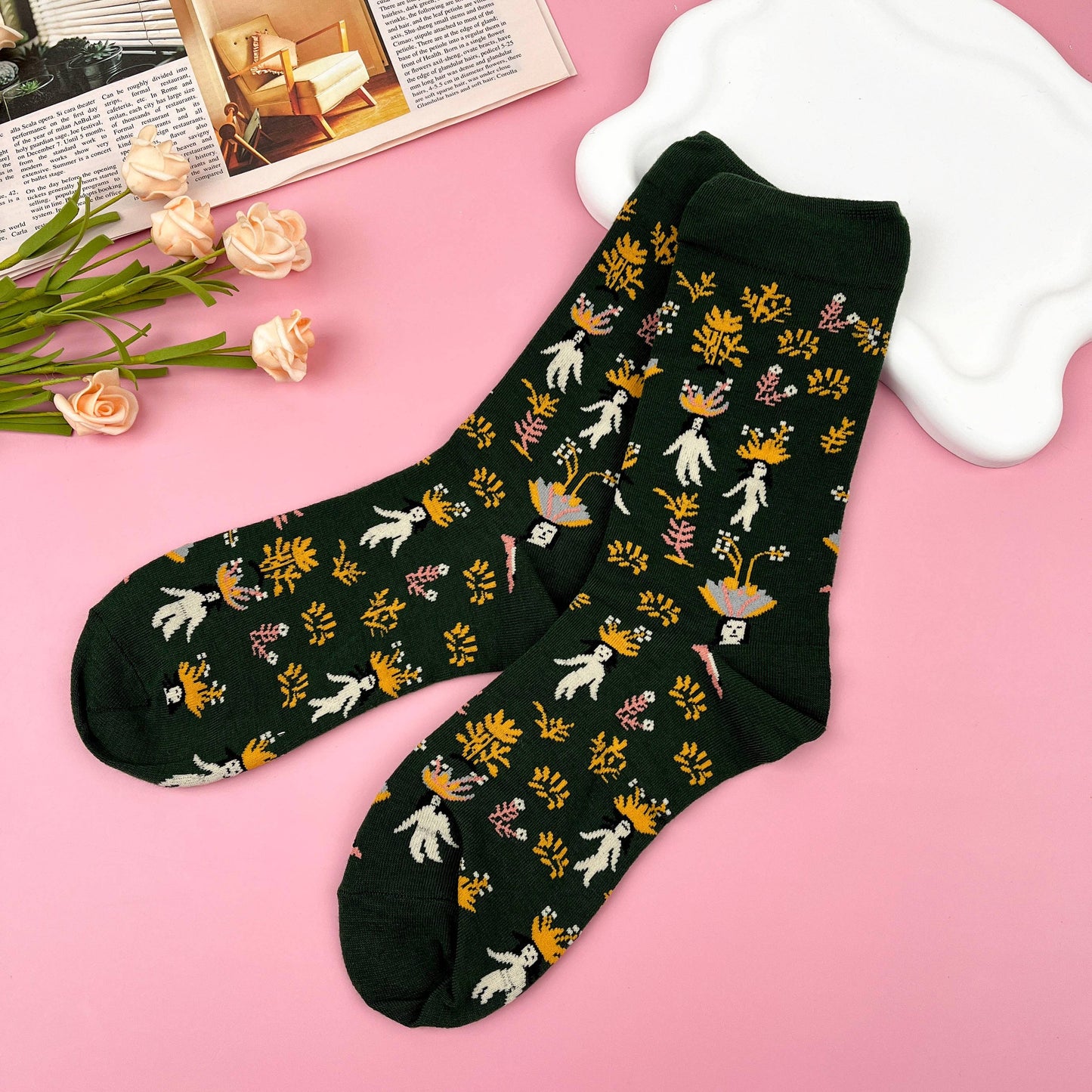 
                  
                    Oil Painting Illustrations Mid-Calf Socks
                  
                