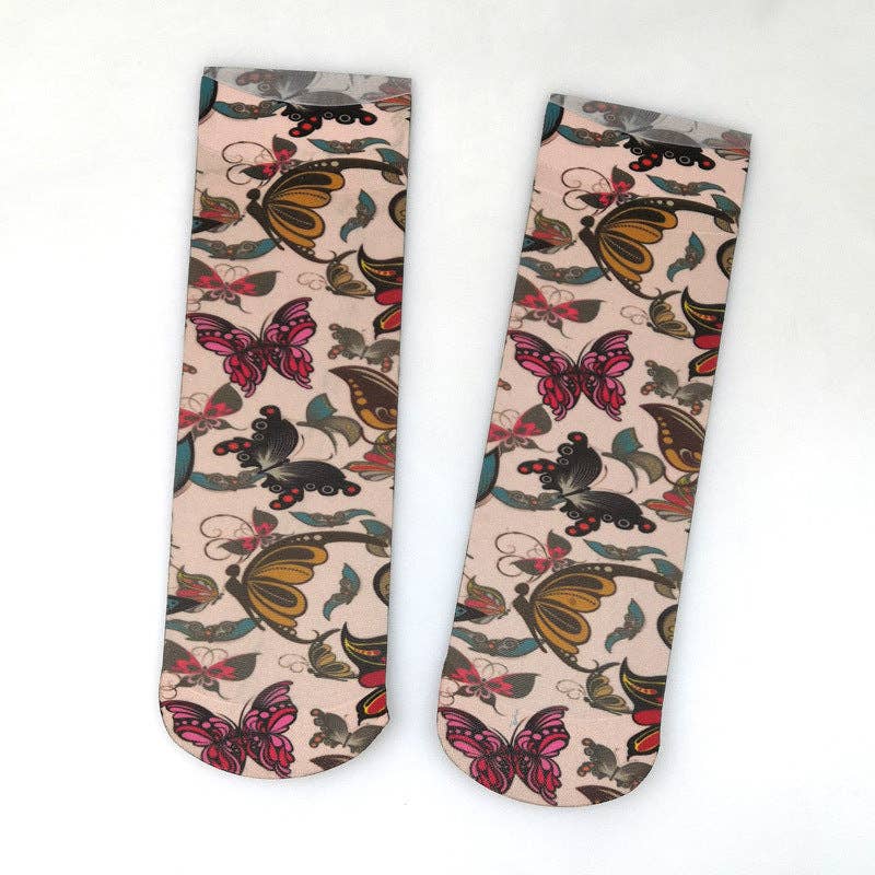 
                  
                    Sheer Butterfly Socks
                  
                