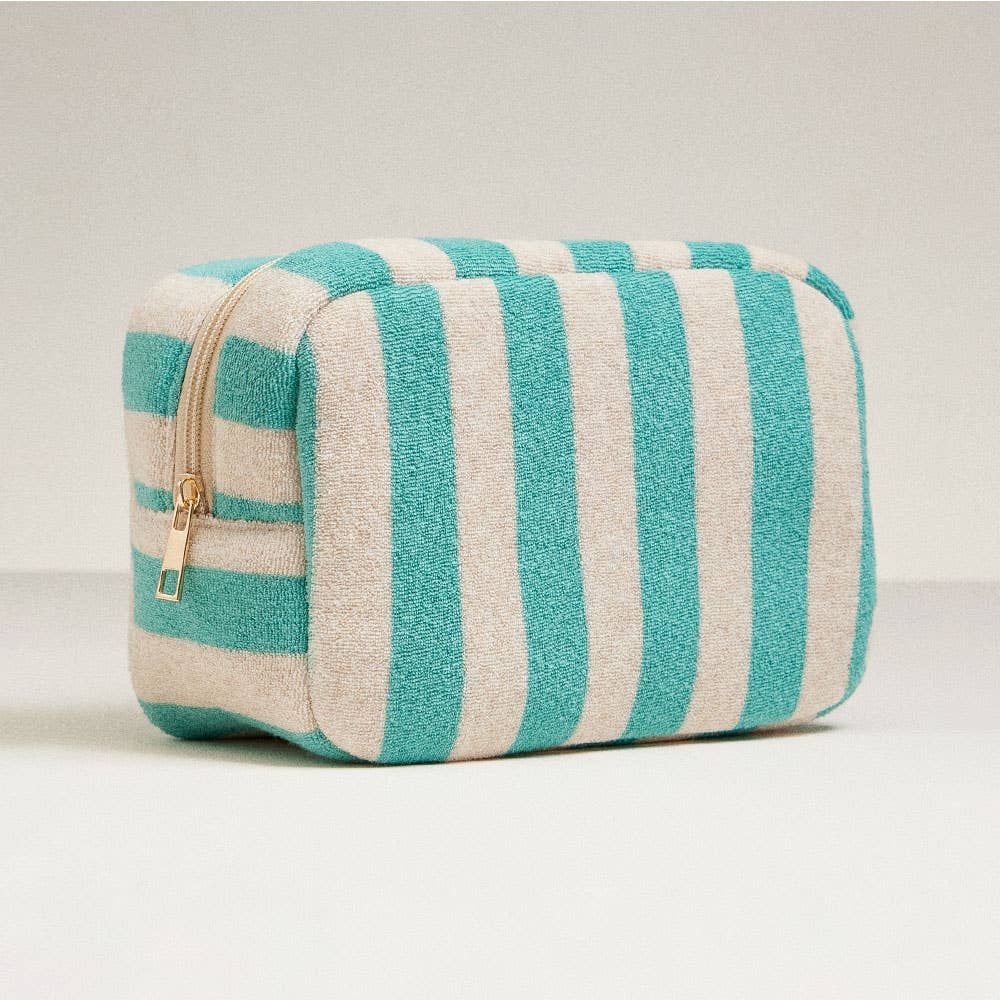 
                  
                    Cotton Terry Cabana Striped Zip Pouch
                  
                