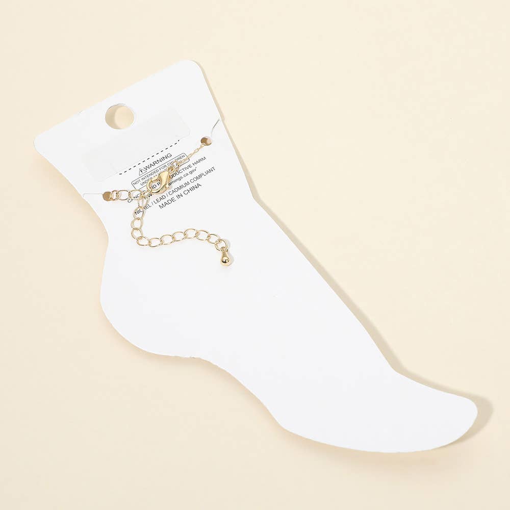 
                  
                    Beaded Flowers Petite Anklet
                  
                