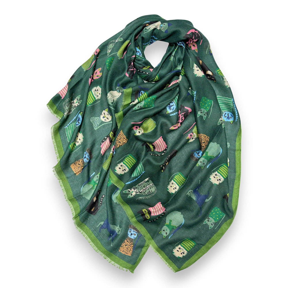 
                  
                    Cat Characters Cotton Blend Scarf
                  
                