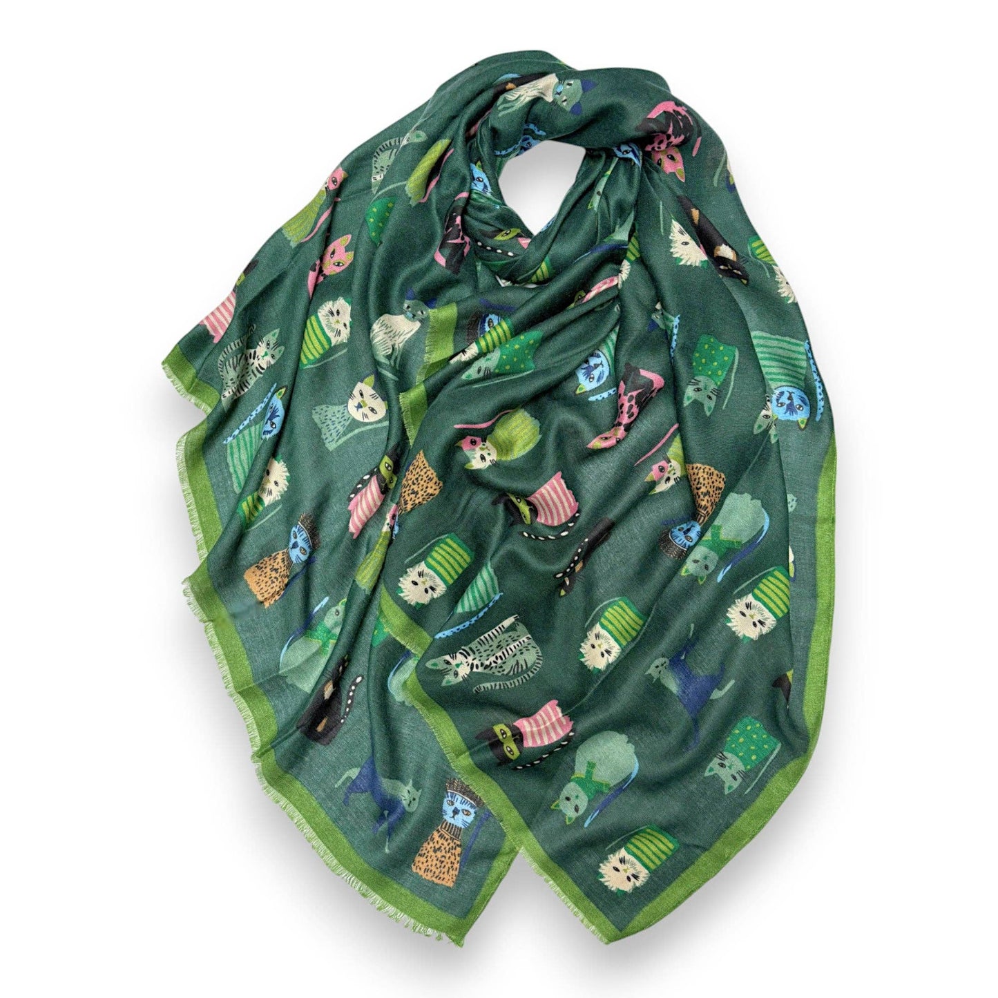 
                  
                    Cat Characters Cotton Blend Scarf
                  
                