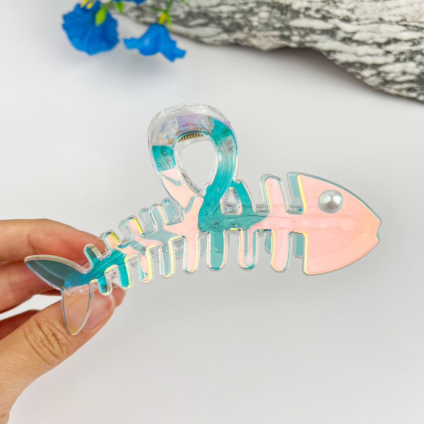 
                  
                    Iridescent Fishbone Hair Claw No. 2
                  
                