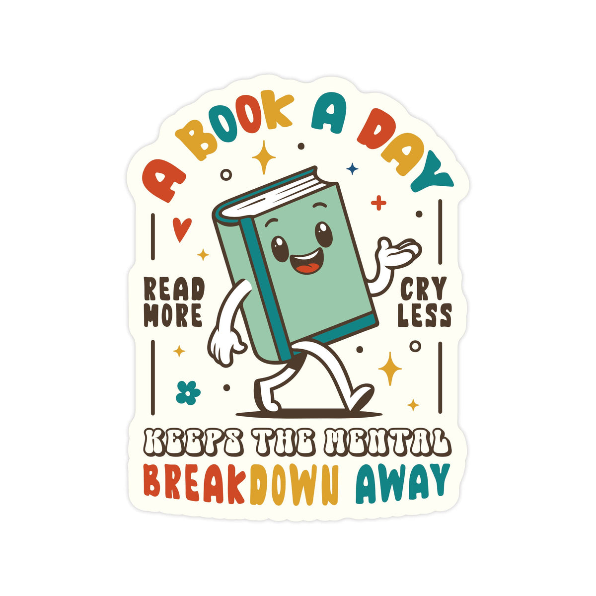 
                  
                    A Book A Day Mental Health Sticker
                  
                
