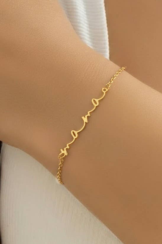 
                  
                    "Mama" Script Bracelet
                  
                