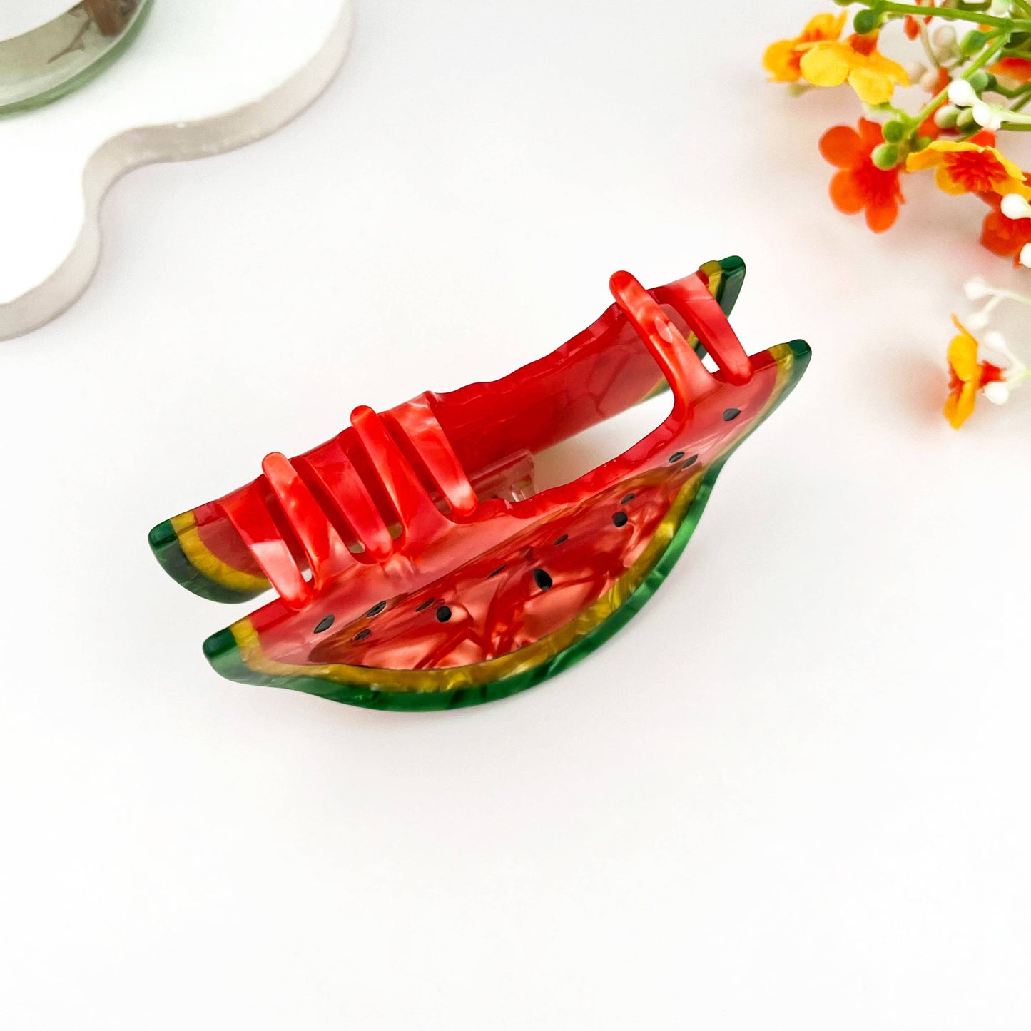 
                  
                    Pearlescent Watermelon Hair Claw
                  
                
