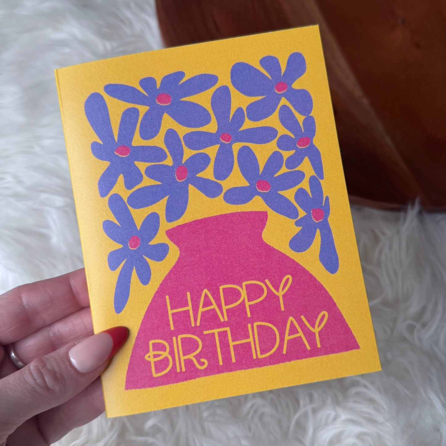 
                  
                    Abstract Modern Floral Birthday Card
                  
                