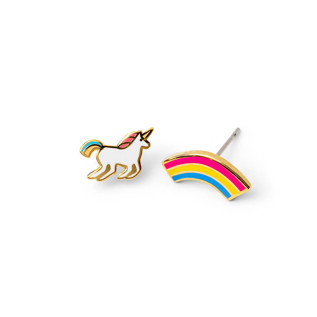 
                  
                    Unicorn and Rainbow Earrings by Yellow Owl
                  
                