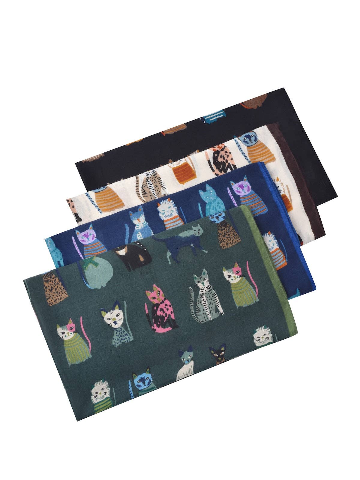 
                  
                    Illustrative Cat Pattern Scarf
                  
                