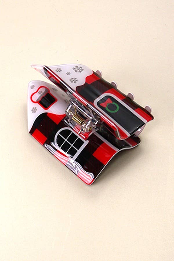 
                  
                    Plaid Holiday House Hair Claw
                  
                