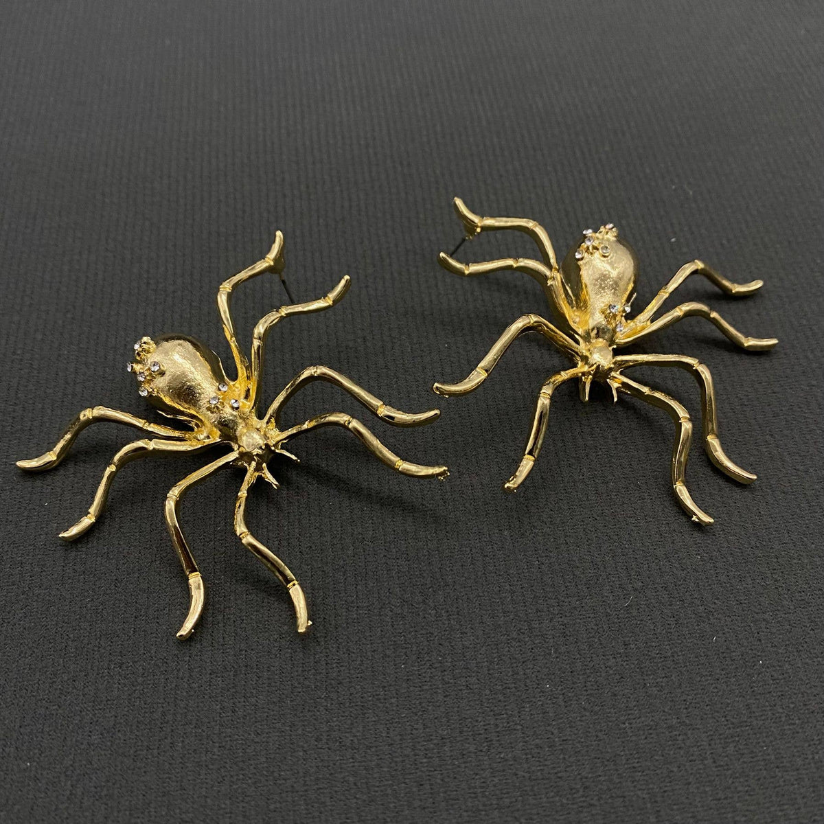 
                  
                    Oversized Creeping Spider Post Earrings
                  
                