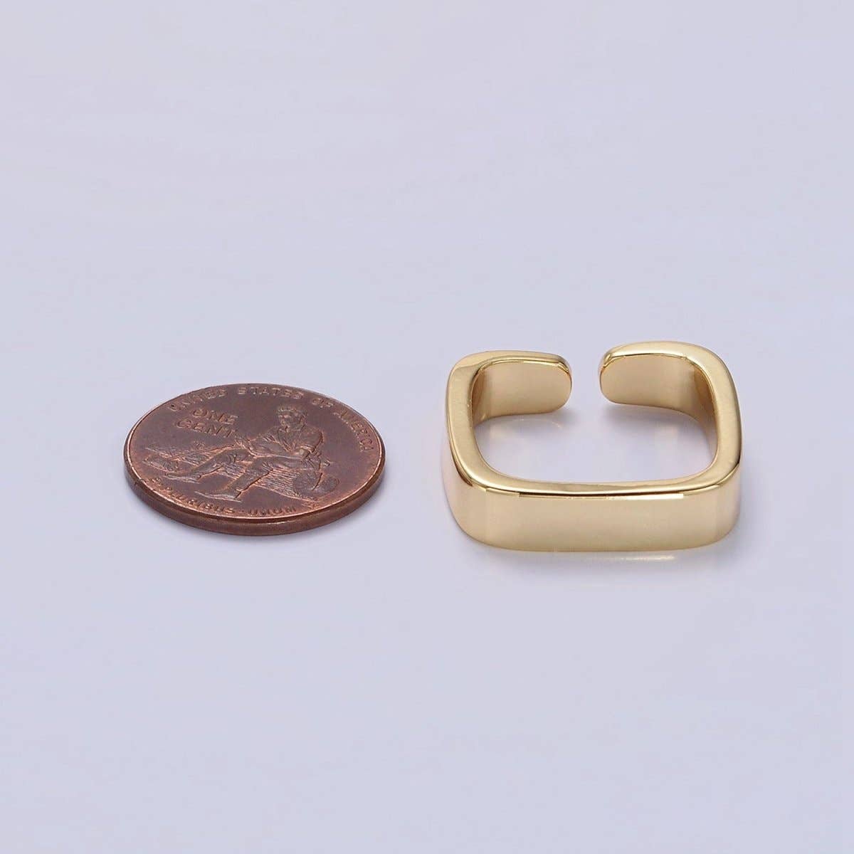 
                  
                    Open Square Band Ring
                  
                